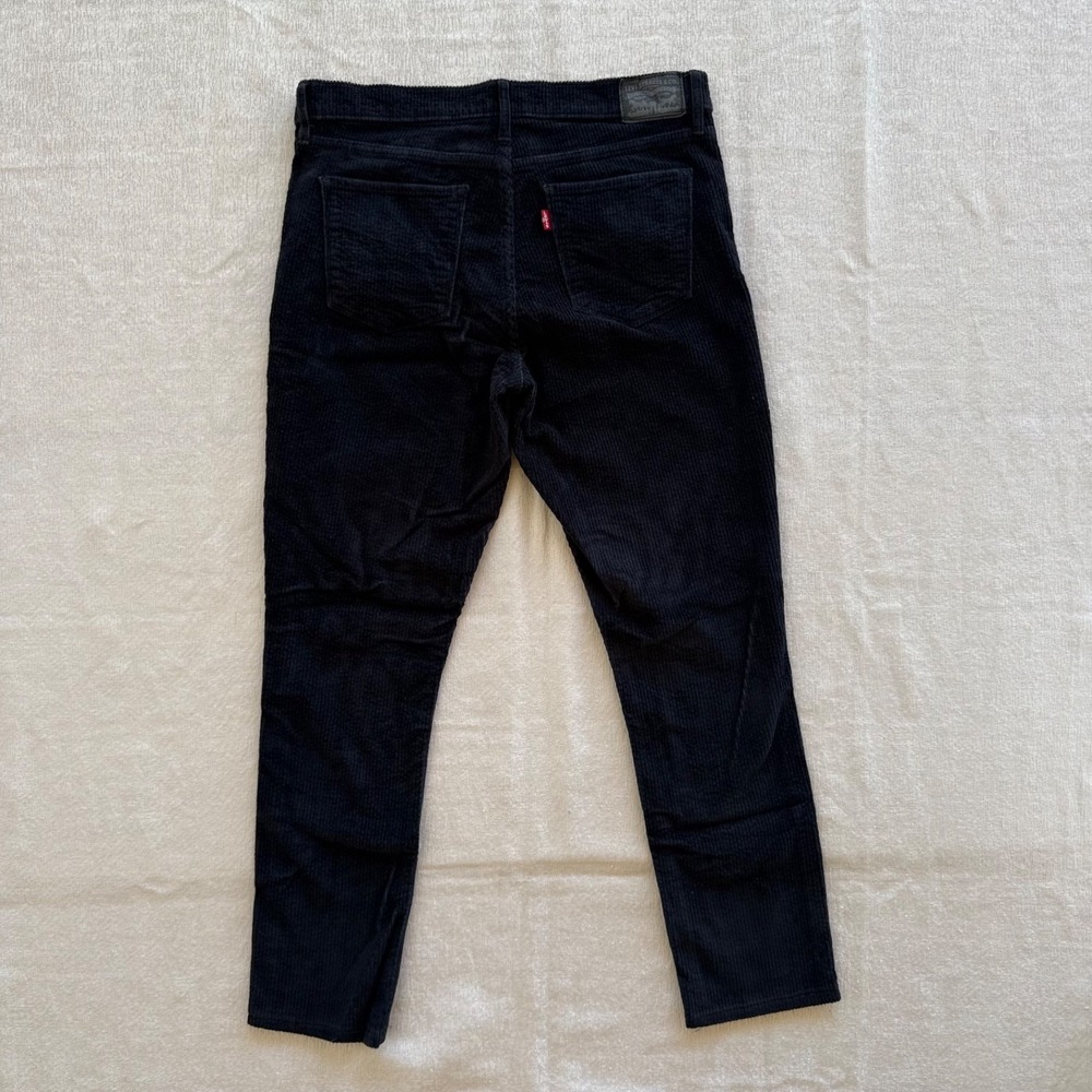 Levis 311 Shaping Skinny Corduroy Pants Black Size 31x30 High Rise - Picture 2 of 16